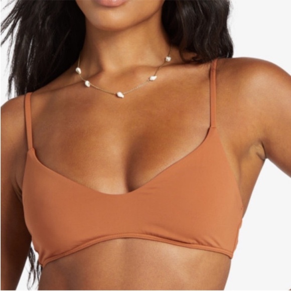 Billabong Medium Bikini 2-piece Sol Searcher V Bralette & Aruba golden brown NWT - Picture 3 of 13